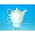 White Ceramic Classic Tea Set / white porcelain tea set